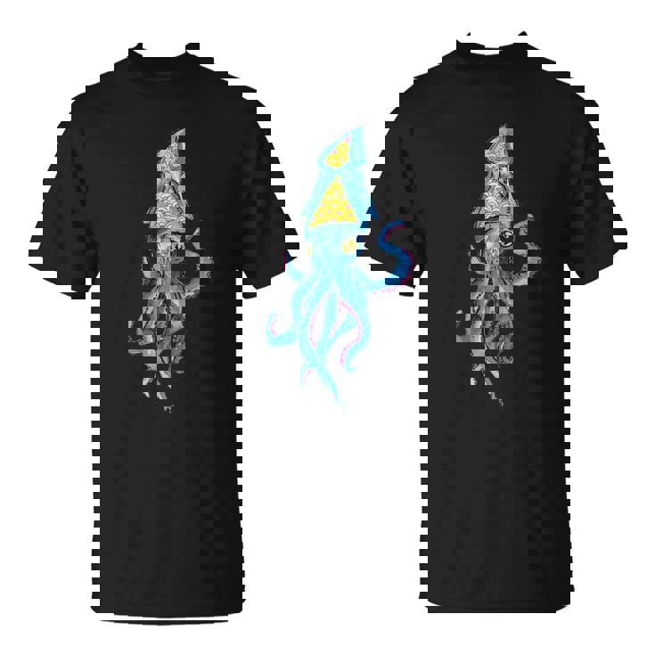 シュールリアルブルーイカ Tシャツ