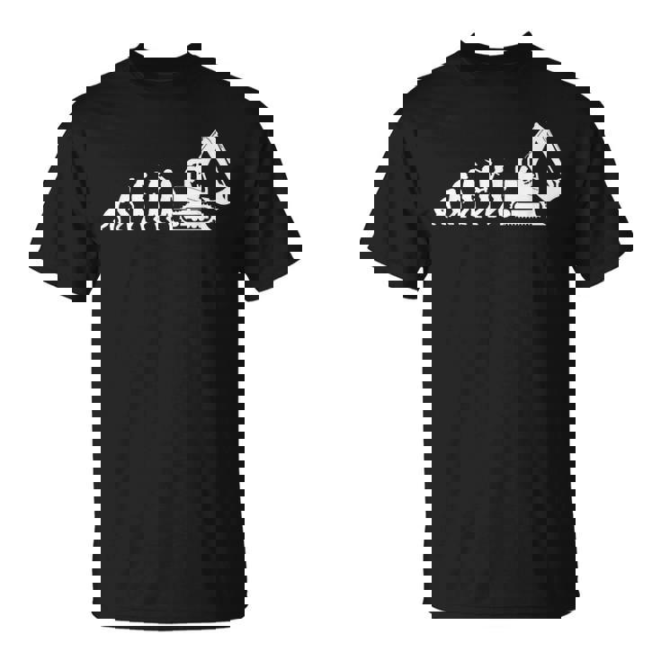 ショベルドライバー進化重機オペレーター Tシャツ