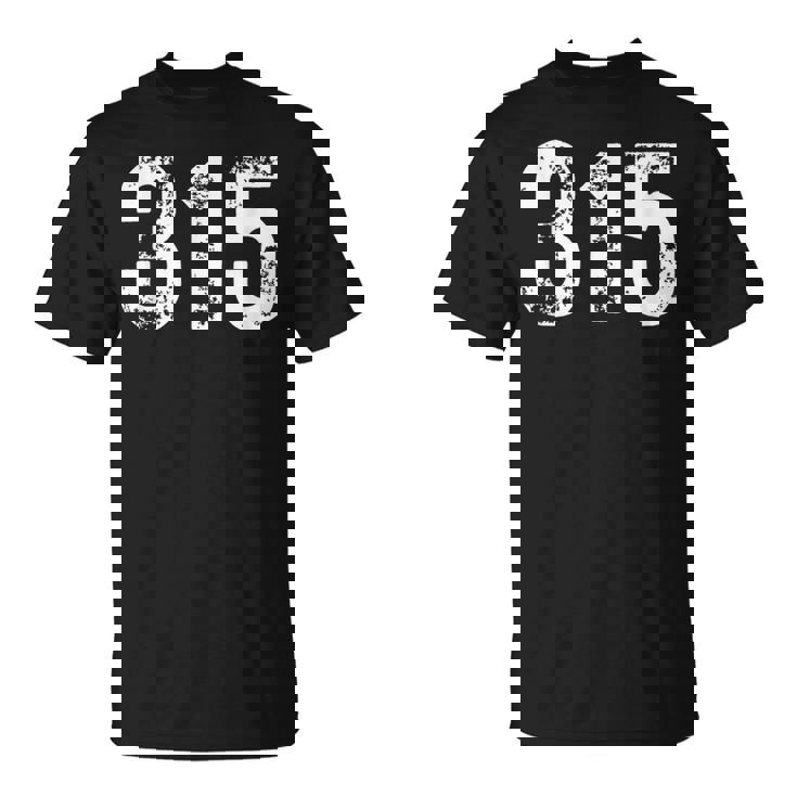 シラキュース ニューヨークアップステート315用エリアコード315。 Tシャツ