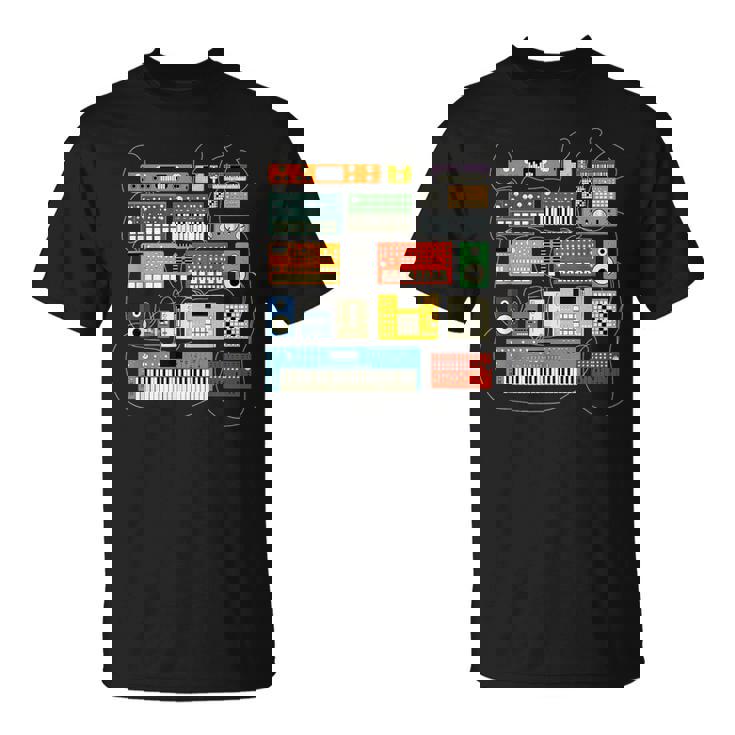 シンセサイザー と エレクトロニック・ミュージシャン と Dj Tシャツ