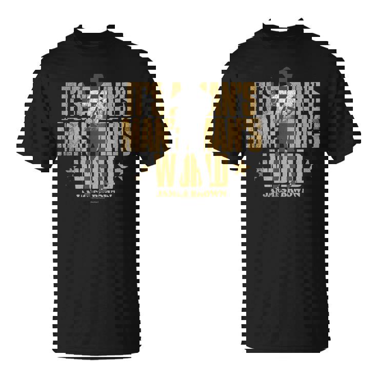 ジェームス・ブラウン・マンのワールド・ダンシング・シルエット Tシャツ