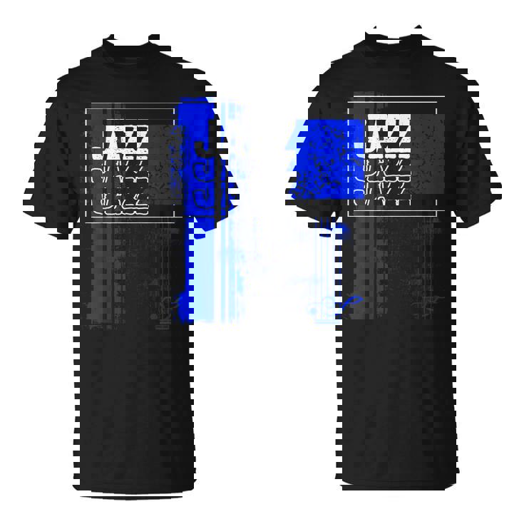 ジャズミュージシャンブルーシート ミュージックブルーノート Tシャツ