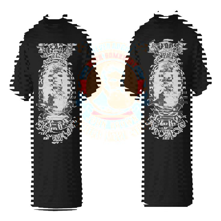 ジョン・ブラウンがヴィンテージを撃っただろう誰かと決して議論しないでください 長袖tシャツ Tシャツ