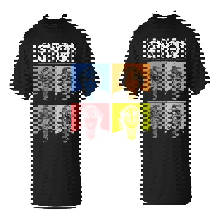 ジョン・レノン カラーブロック 長袖tシャツ Tシャツ