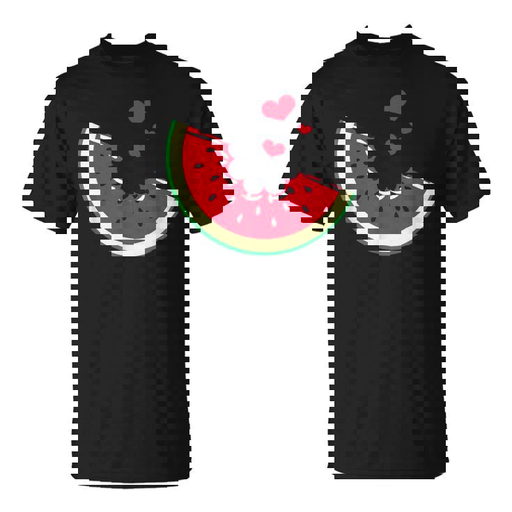 スイカ スライス メロン 夏休み シーズン フルーツ愛好家 Tシャツ
