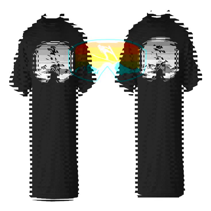 スキー 山 スキー ジャンプ Tシャツ