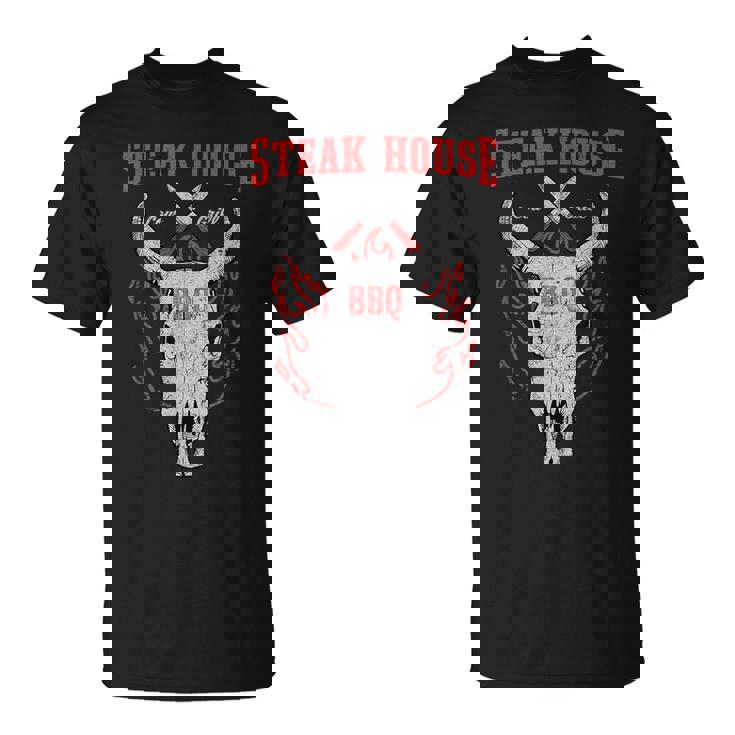 ステーキハウス Bbq バーベキュー グリル リブアイ ステーキハウス ディナー Tシャツ