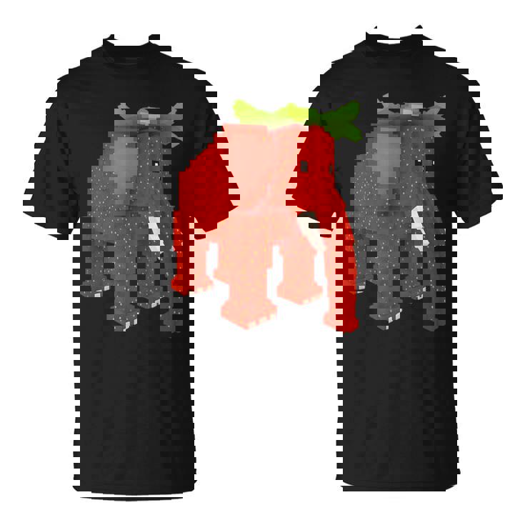 ストロベリーエレファントスティールブレインロットシークレットレアビデオゲーム Tシャツ
