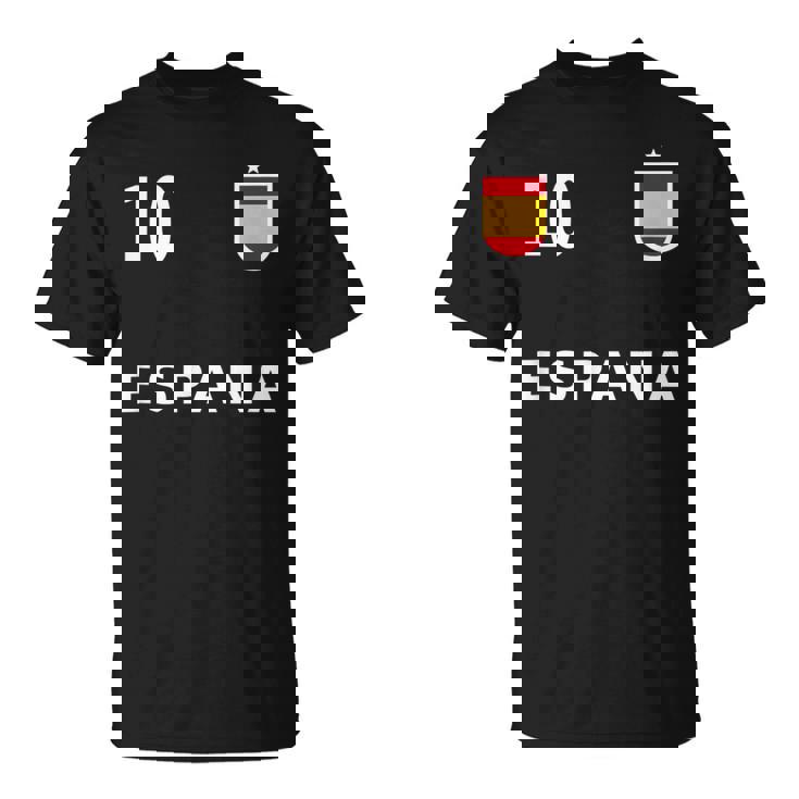 スペイン サッカー フットボール ナンバー10 10ファン Tシャツ
