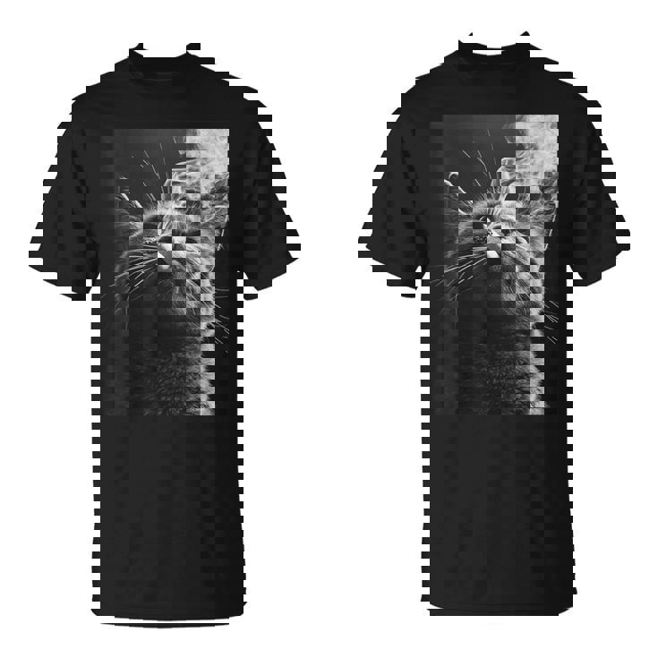 スモーキング 猫 ミーム 大人 ユーモア ノベルティ グラフィック Tシャツ