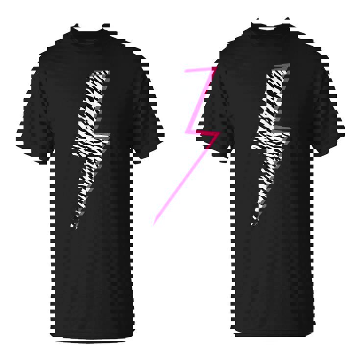 ゼブラ ピンク 稲妻 Tシャツ