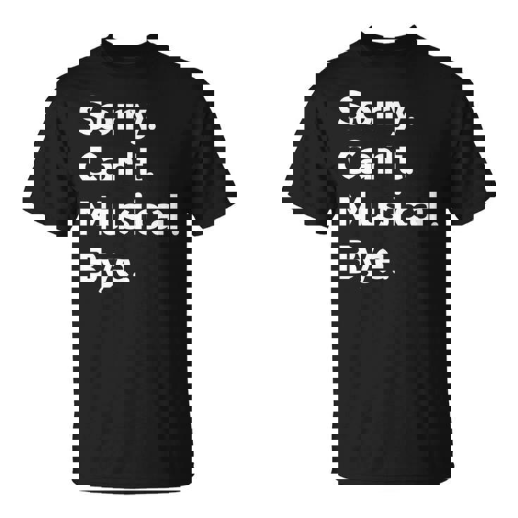 ソーリー・キャント・ミュージカル・バイ・ミュージシャンミュージック・ラヴァー・ミュージック 長袖tシャツ Tシャツ