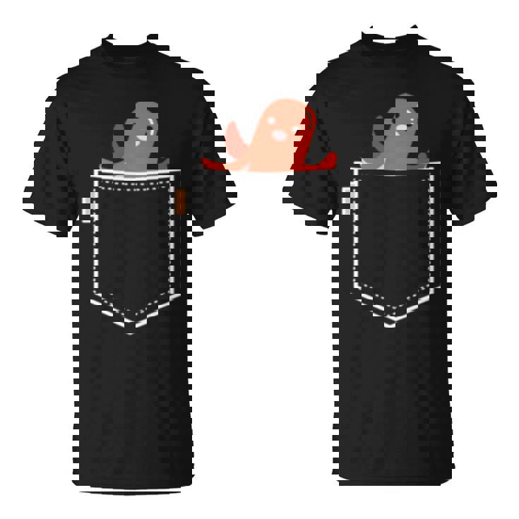 タコ ウインナー タコ 勝者 食べ物 イラスト ポケット デザイン かわいい 面白い 長袖tシャツ Tシャツ