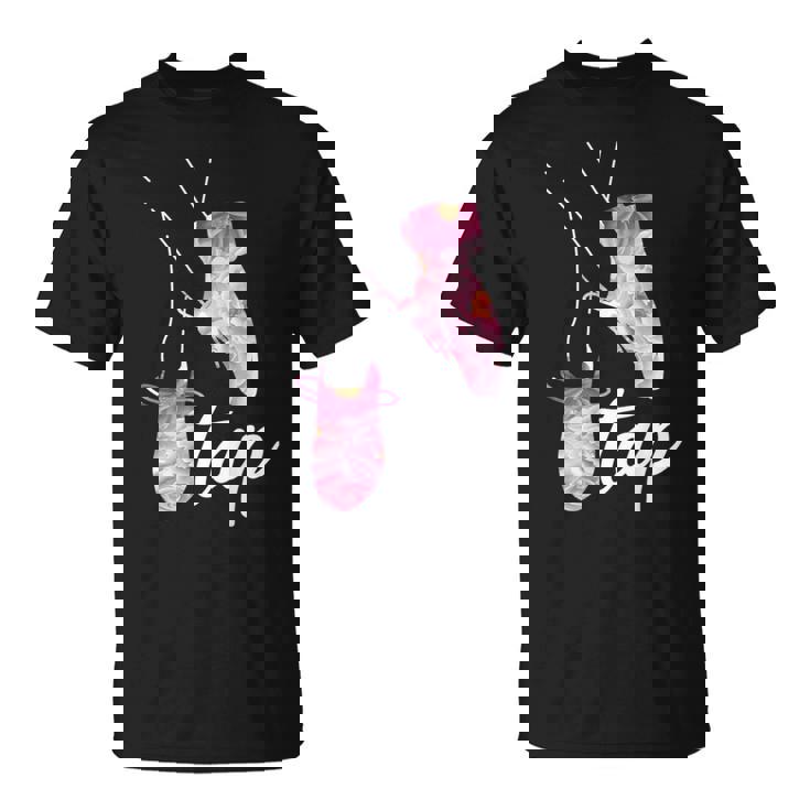 タップダンサー レトロフラワー タップダンサーデザイン タップダンス Tシャツ