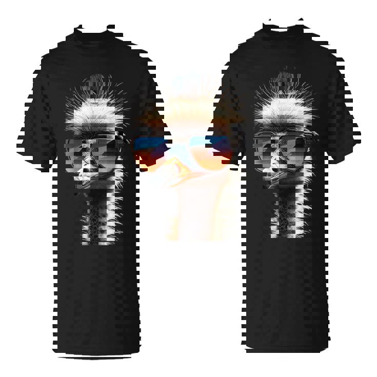 ダチョウ 鳥 エミュー ラタイト 私はダチョウが大好きです 疑惑のダチョウ Tシャツ