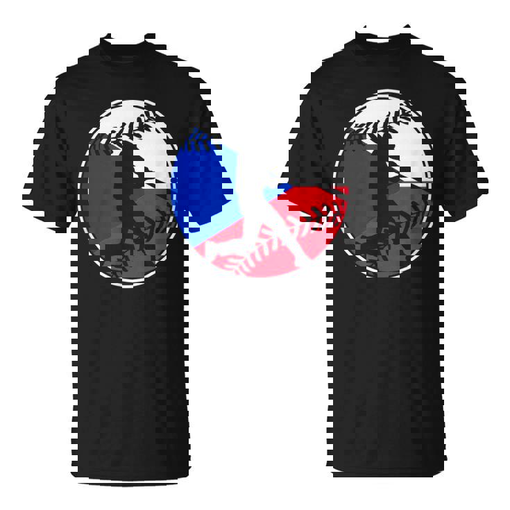 チェコ国旗 野球ヒッター チェコ国旗 Tシャツ