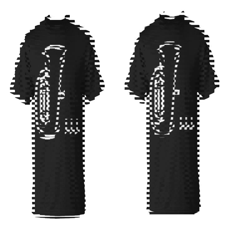 チューバ 楽器 吹奏楽 オーケストラ シンプル 音楽 Tシャツ