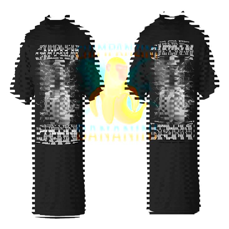 チンパンジーニ バナニーニ イタリアンブレイン 長袖tシャツ Tシャツ