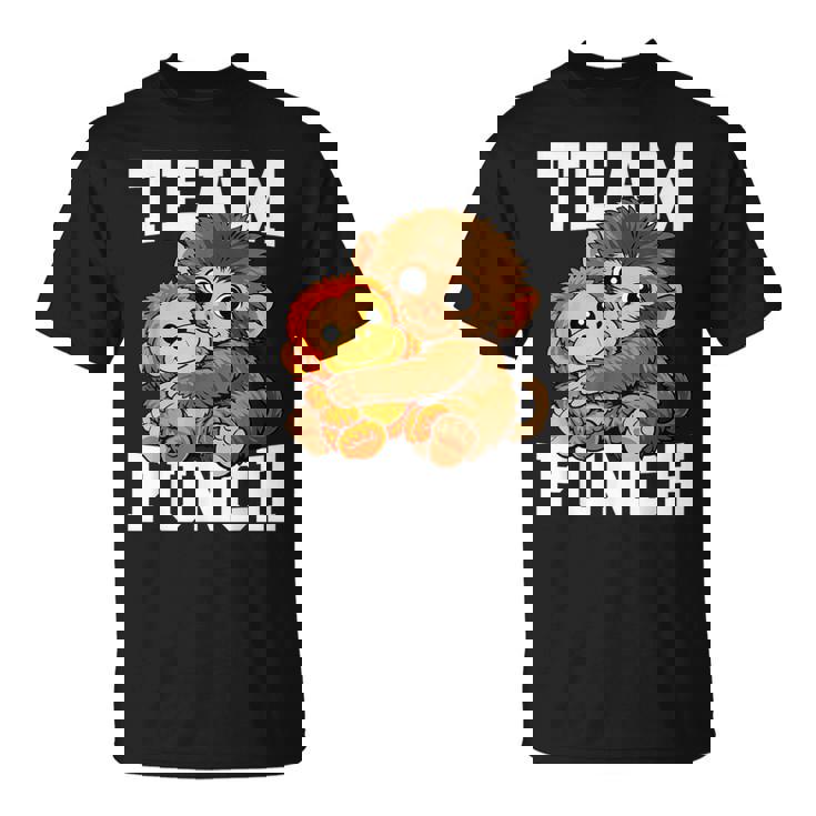 チームパンチ 放棄された猿 パンチくん ベイビーマカク Tシャツ