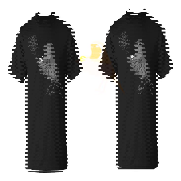 テニス ヨーロッパコマドリ 鳥 動物 図 バードウォッチング 贈り物 鳥類学者 生物学者 自然科学 Tシャツ