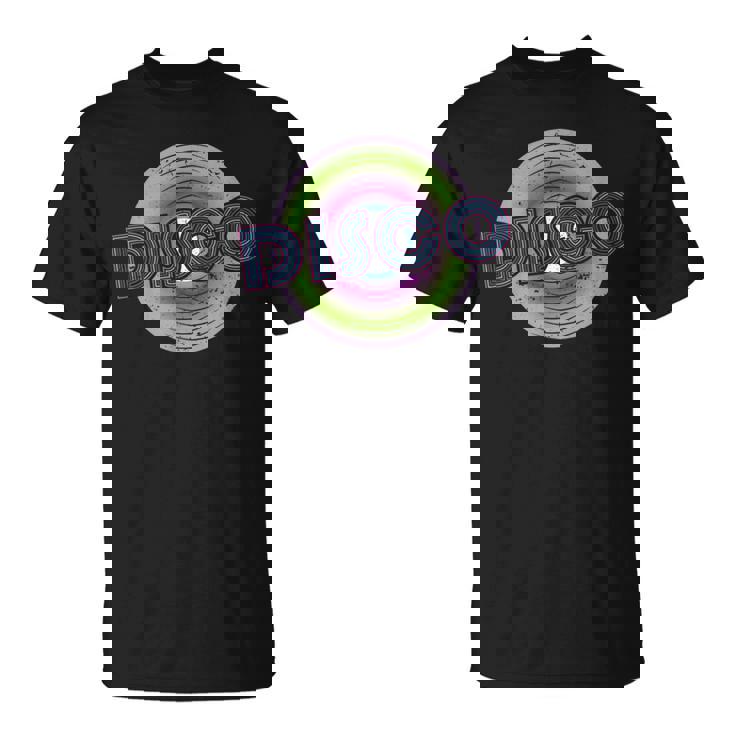 ディスコビニールレコード Tシャツ