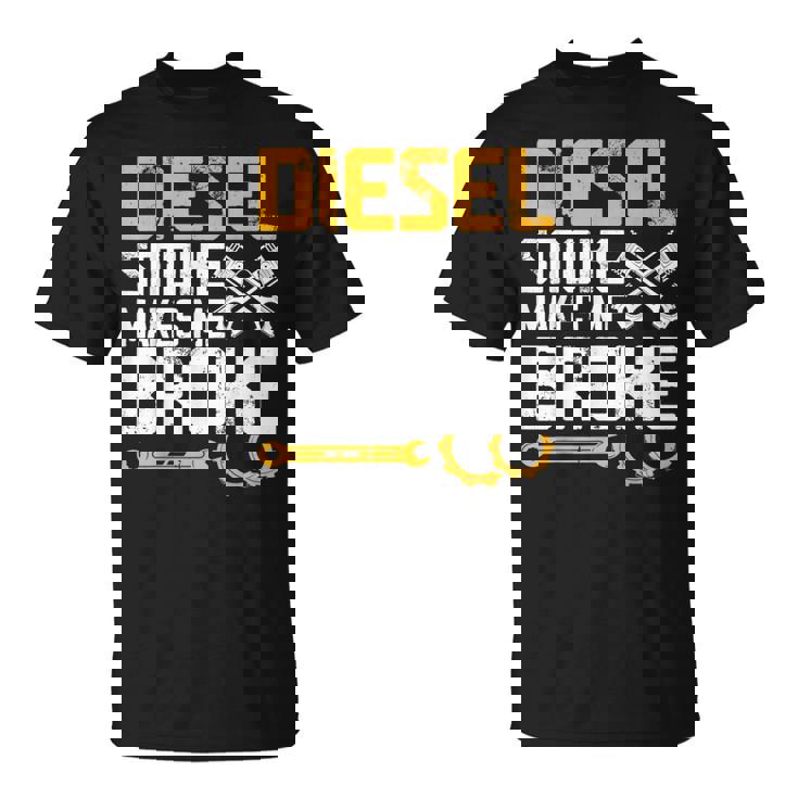 ディーゼルの煙で骨が折れる Tシャツ