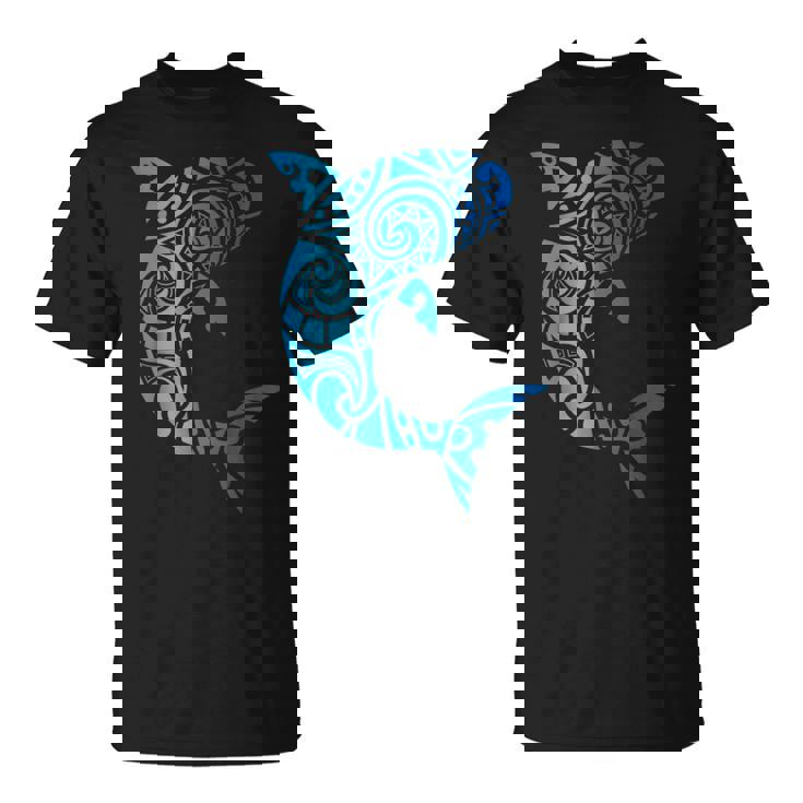 トライバルスタイル ハワイ マノ サメ 恋人 週間 ビーチギフト Tシャツ