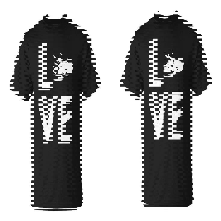 トリケラトプス好き、恐竜好き、古生物学者 長袖tシャツ Tシャツ