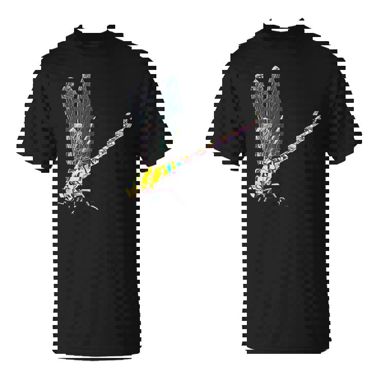 トンボ モチーフ 昆虫 カラフル 羽 虫 トンボ Tシャツ