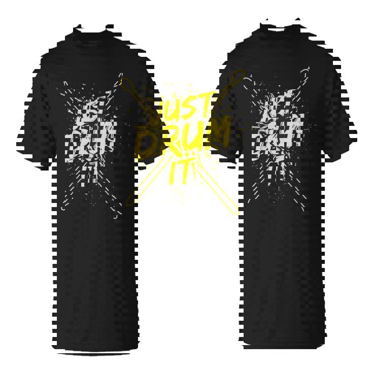 ドラムドラマーのドラマーミュージシャン衣装ドラマー Tシャツ