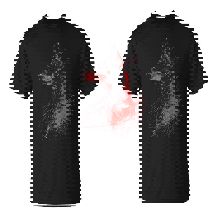 ドーベルマン グラフィック ペット アートワーク 犬 ドーベルマン Tシャツ