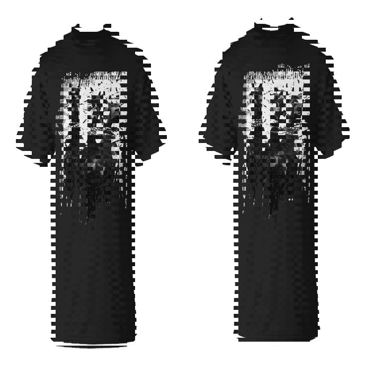 ドーベルマン・ピンシャー 黒と白の犬の恋人 Tシャツ