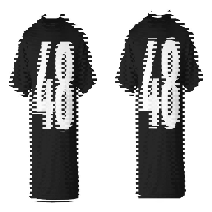 ナンバーフォーティーエイト 48 スポーツチーム制服 誕生日 48 Tシャツ