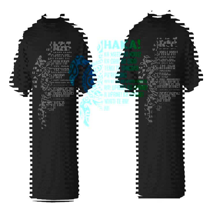 ニュージーランド ハカ カ メイト ソング タートル ラグビー マオリ Tシャツ