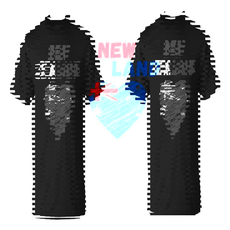 ニュージーランド国旗 ホリデーハート ニュージーランド国旗 Tシャツ