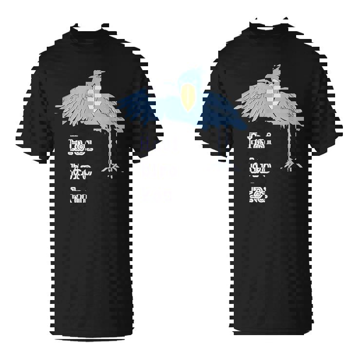 ハシビロコウさん 『ウェルカム』どうぶつフレンズ 動物園の生き物 大きな鳥 Tシャツ