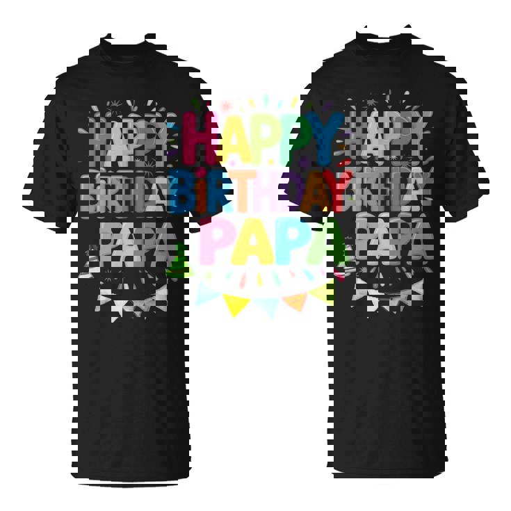 ハッピーバースデーパパはパパの誕生日 長袖tシャツ Tシャツ