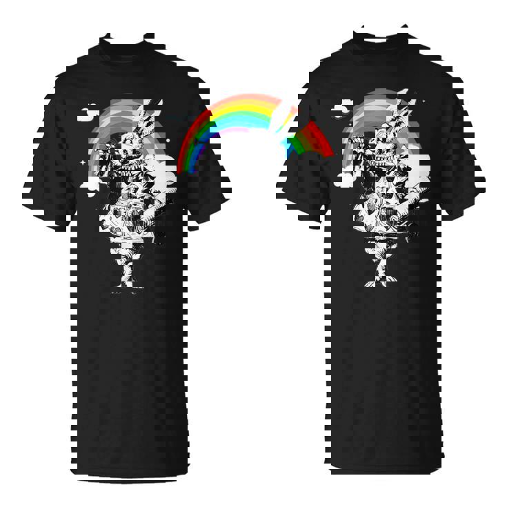 ハロウィーン 白いウサギ 不思議の国のアリス Tシャツ