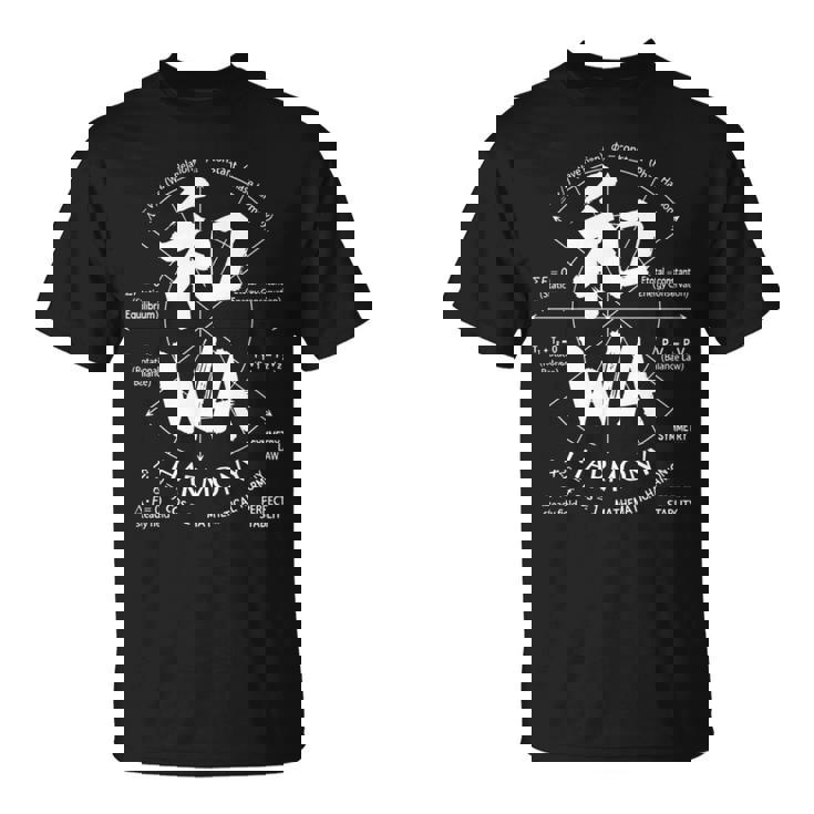 ハーモニー 漢字 和 天秤 解剖学 日本土産 長袖tシャツ Tシャツ