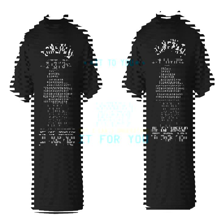 バイナリコーディング I Can Explain It コンピューターコーディングプログラマー Tシャツ