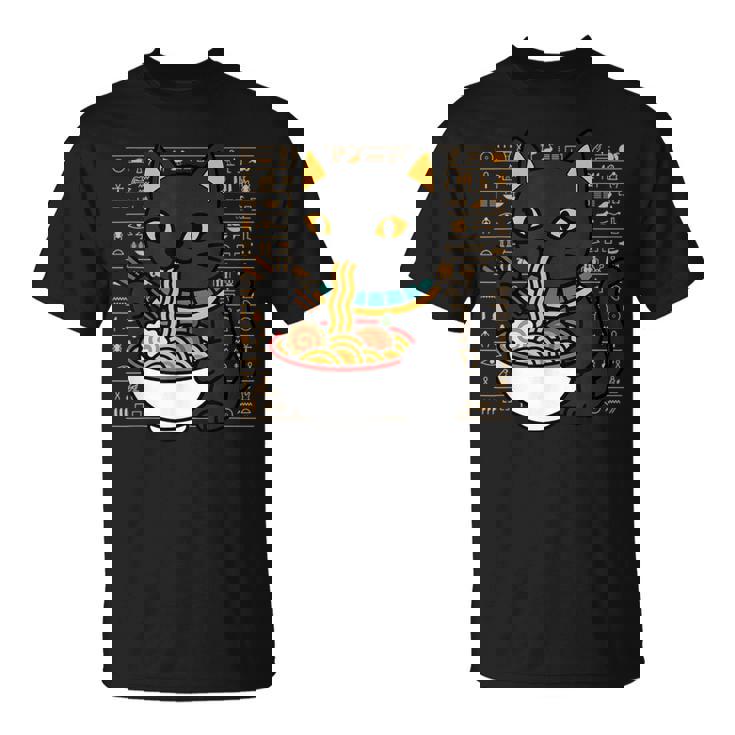 バストキャット ラーメン エジプト エジプト神話 女神バステット Tシャツ