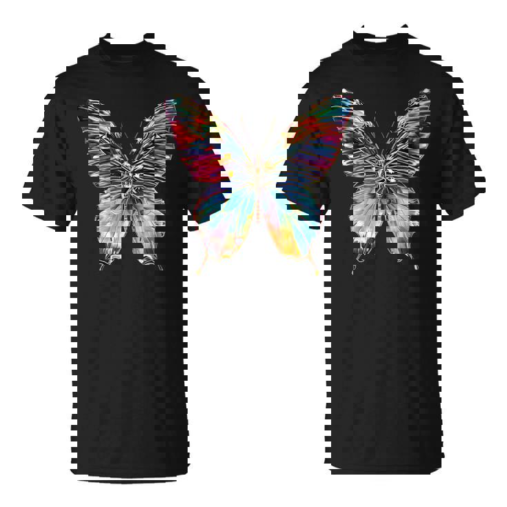 バタフライ カラフルな羽 バタフライ 蝶 Tシャツ