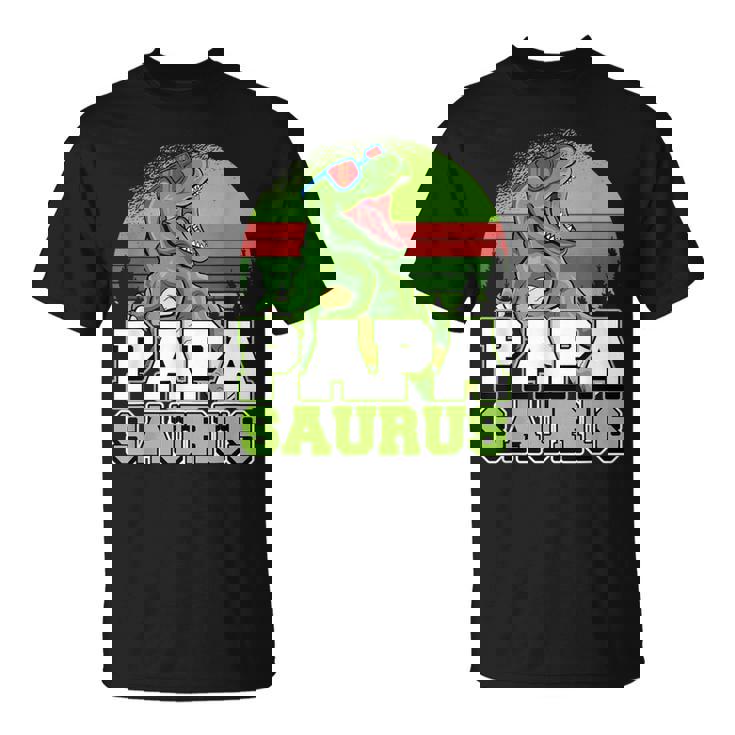 メンズ パパサウルス 恐竜 パパザウルス 父 誕生 誕生日 Tシャツ