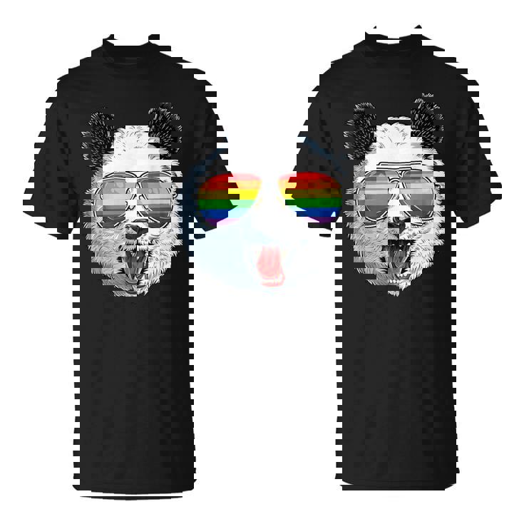 パンダ ゲイプライド Lgbt レインボーフラッグ サングラス Lgbtqギフト Tシャツ