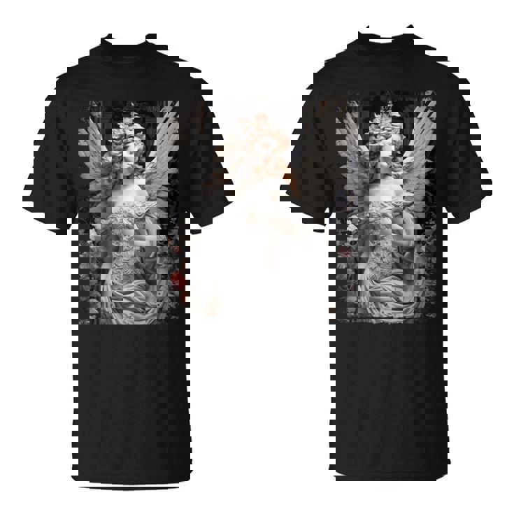 ヒップホップ Y2k ヴィンテージ ヒップスター エッジの効いたアーバン ストリートウェア エンジェル 長袖tシャツ Tシャツ