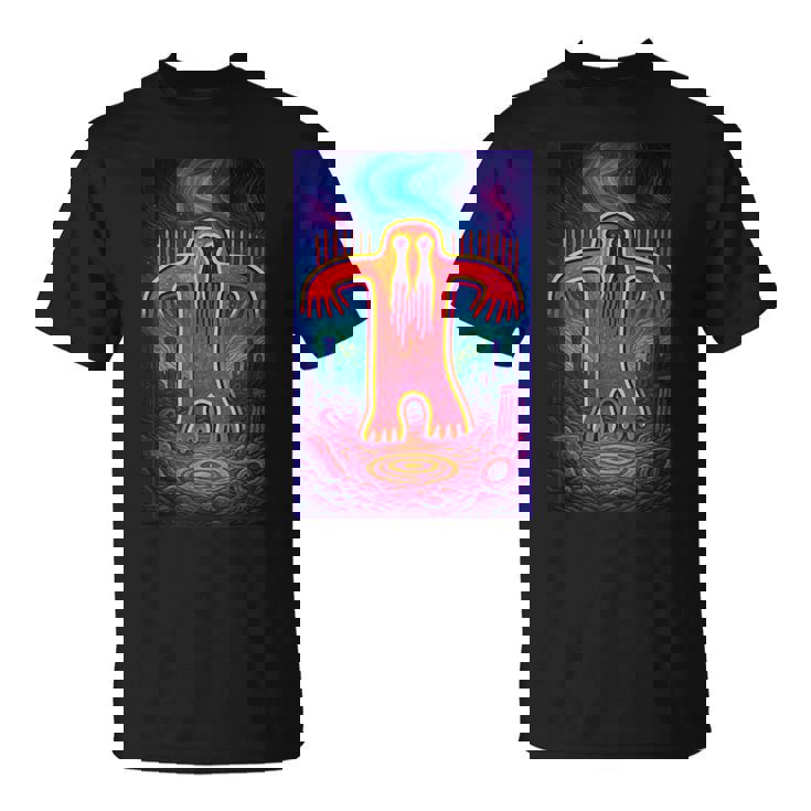 ビッグフット ペトログリフ – 古代サスカッチ洞窟アートデザイン Tシャツ