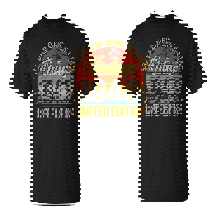 ビンテージ 83 誕生日デコレーション メンズ 83歳 1943 83歳の誕生日 Tシャツ