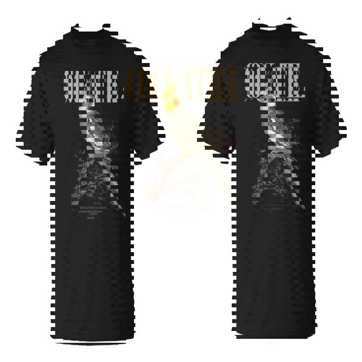 ビンテージ オカメインコ バードウォッチング アート 自然 愛 鳥 長袖tシャツ Tシャツ