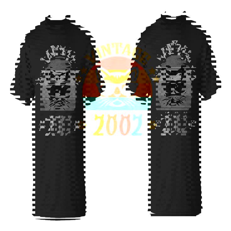 ビンテージファニーキャットシャツ 誕生日プレゼント 2002 メンズ レディース 23歳 Tシャツ