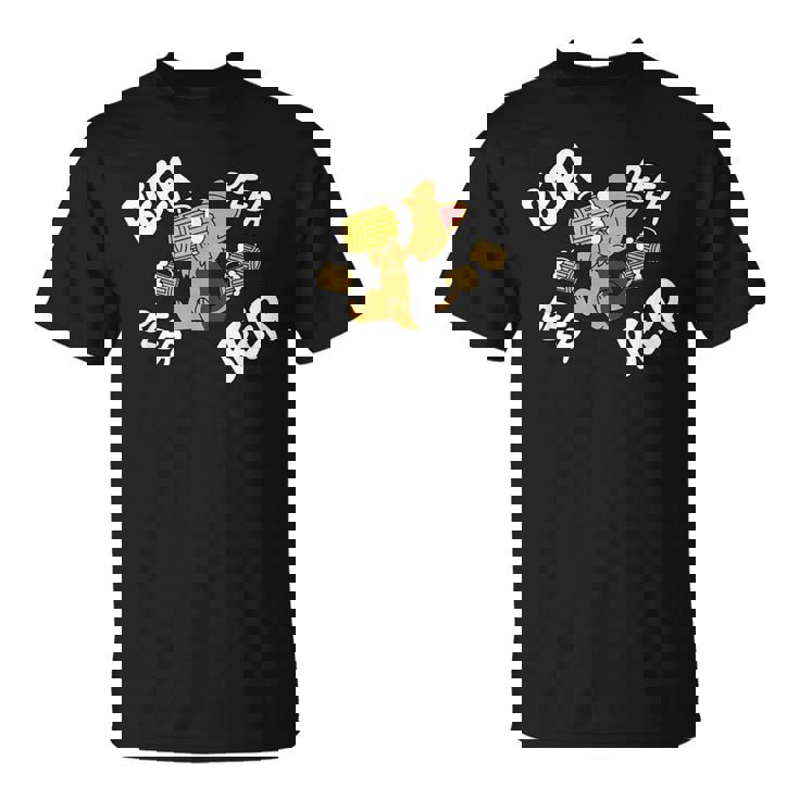 ビールヨークシャーテリア犬 Tシャツ